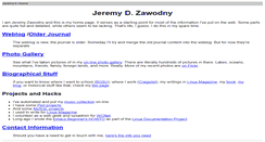 Desktop Screenshot of jeremy.zawodny.com